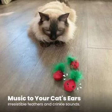 Catstages Straw-Babies Cat Dental Catnip Mesh Toy, Pink - 3 Pack