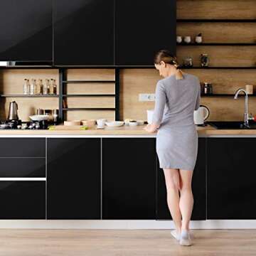 TECKWRAP Glossy Black Permanent Adhesive Vinyl 12" x 10ft