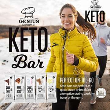 Genius Gourmet Gluten Free Keto Protein Bars Deliciously Healthy