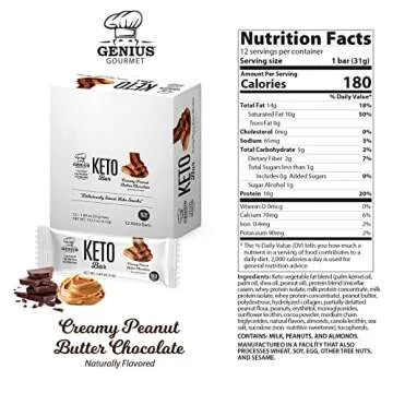 Genius Gourmet Gluten Free Keto Protein Bars Deliciously Healthy
