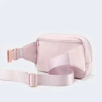 Pander Belt Bag Large 2L, Waterproof Everywhere Fanny Pack Purse for Women and Men with Adjustable Strap (Pink).