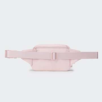 Pander Belt Bag Large 2L, Waterproof Everywhere Fanny Pack Purse for Women and Men with Adjustable Strap (Pink).