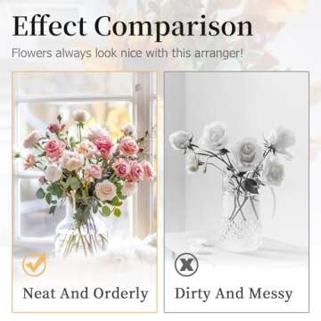 Luxurious Flower Arrangement Holder Set with Clips for Stunning Decor