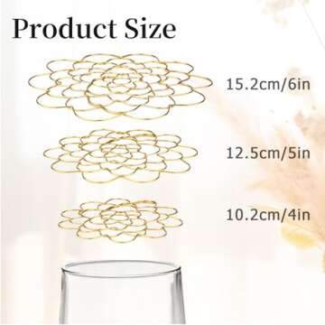 Elegant Flower Arrangement Holder for Weddings and Events