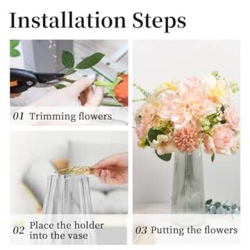 Elegant Flower Arrangement Holder for Weddings and Events