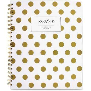 Cambridge Gold Dots Hardcover Notebook - Stylish & Functional for Any Occasion