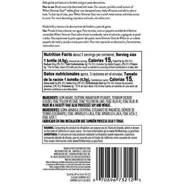 Wilton Edible Glitter Shimmer Dust, Set of 3