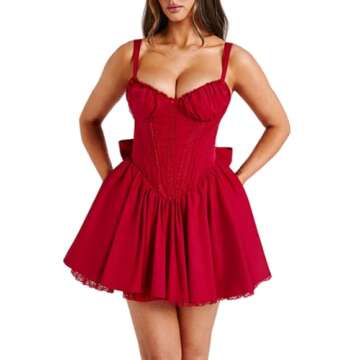 Stylish Y2K Corset Graduation Dress for Women
