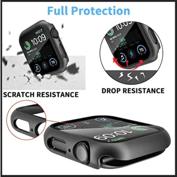 Apple Watch Case 2 Pack with Tempered Glass Protection