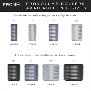 Fromm ProVolume Hair Rollers for Effortless Volume and Curls