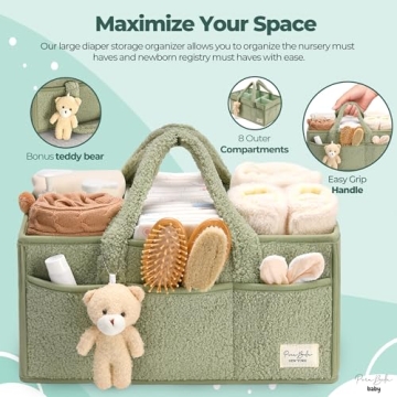 PeraBella Baby Diaper Caddy - Stylish Organizer for Parents