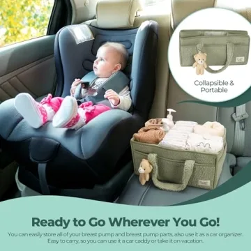 PeraBella Baby Diaper Caddy - Stylish Organizer for Parents