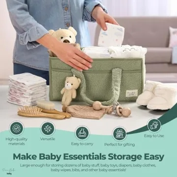 PeraBella Baby Diaper Caddy - Stylish Organizer for Parents