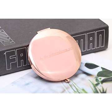 BangBangSing Magnifying Compact Cosmetic Mirror 2.75 Inch Round Handheld Travel Pocket Makeup Mirror