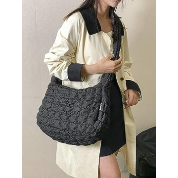 Women Quilted Tote Bag for Everyday and Travel Needs