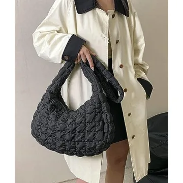 Women Quilted Tote Bag for Everyday and Travel Needs
