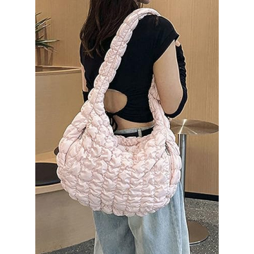 Women Quilted Tote Bag for Everyday and Travel Needs