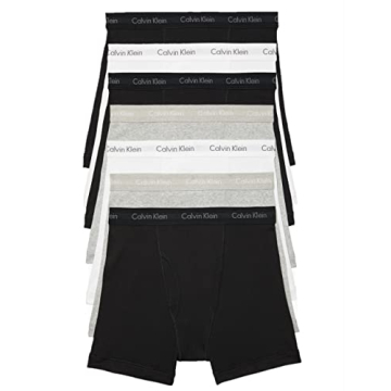 Calvin Klein Men's 7-Pack Cotton Boxer Briefs - Ultimate Comfort & Style