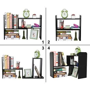 PAG Desk Organizer Stylish and Adjustable Bookshelf
