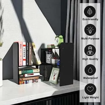 PAG Desk Organizer Stylish and Adjustable Bookshelf