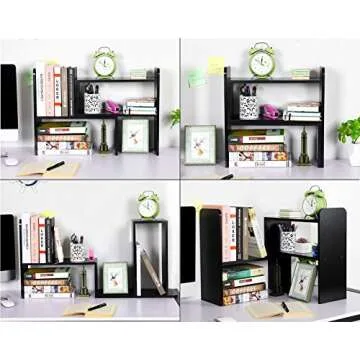 PAG Desk Organizer Stylish and Adjustable Bookshelf
