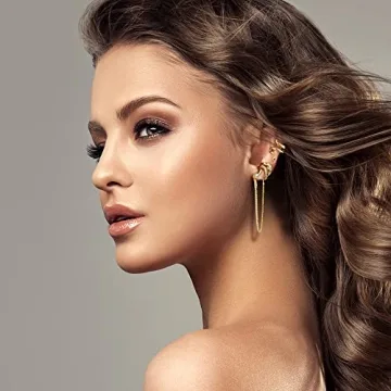 35 Adjustable Ear Cuffs Earrings Set Women Non-Piercing