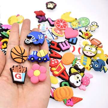 ZORFAN Multi-Style Shoe Charms for Unisex - Birthday Favor