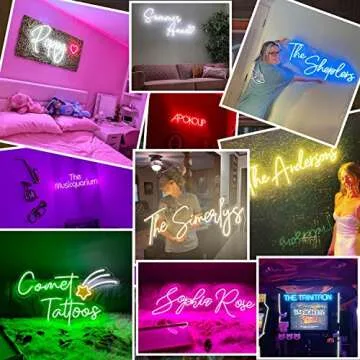 AKOLENM Custom Neon Sign, Customizable Neon Sign for Wall Decor, Personalized Neon Sign for Wedding ...