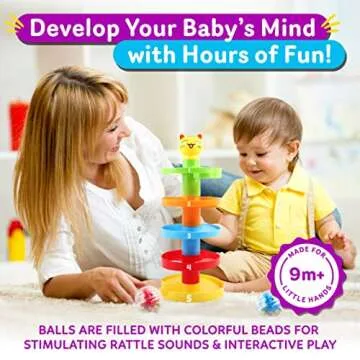 5 Layer Ball Drop Tower for Baby and Toddler Fun