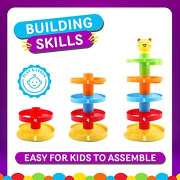 5 Layer Ball Drop Tower for Baby and Toddler Fun