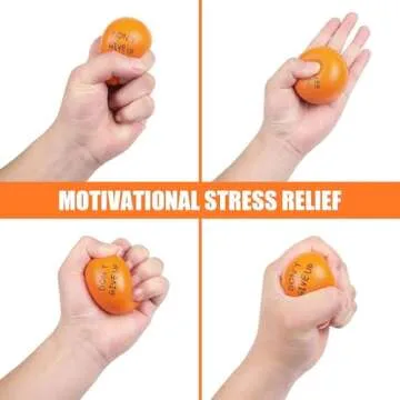 KDG Motivational Stress Balls(4 Pack) for Kids and Adults,Stress Relief Ball with Quetos to Rrelieve Anxiety and Manage Anger