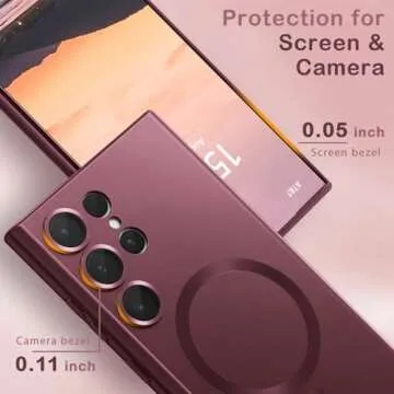 Amzfield Magnetic Samsung Galaxy S23 Ultra Case Stylish Protection