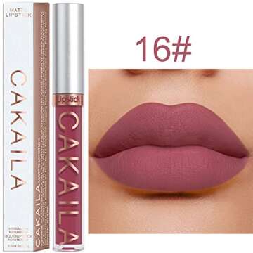 KARNAR 3Pcs Lipstick Matte Liquid Lipstick Lipgloss Set for Women labiales mate 24 horas originales ...