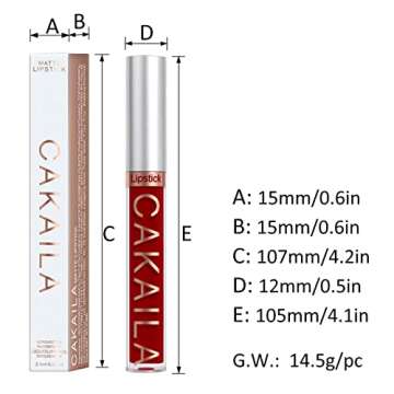 KARNAR 3Pcs Lipstick Matte Liquid Lipstick Lipgloss Set for Women labiales mate 24 horas originales matte larga duracion 24 Deep Red Original 24 Hour Lipstick Lip Stain Long Lasting Waterproof