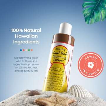 Browning Lotion - All Natural Fast Dark Tan 8 fl.oz