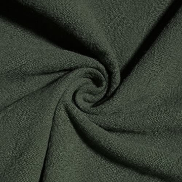 MAGIMODAC Women's Summer Cotton Linen Baggy Overalls Jumpsuit Casual Loose Fit Rompers with Pockets Adjustable (Army Green, X-Large)