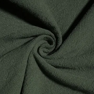 MAGIMODAC Women's Summer Cotton Linen Baggy Overalls Jumpsuit Casual Loose Fit Rompers with Pockets Adjustable (Army Green, X-Large)