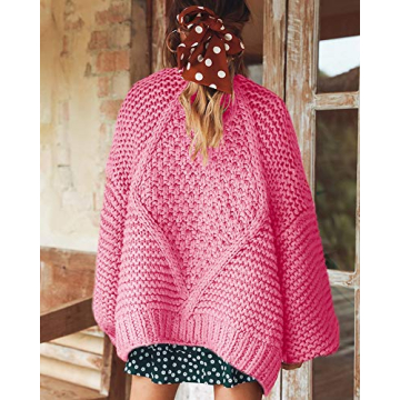 Chic Remikstyt Chunky Cardigan for Women - Stylish Warmth