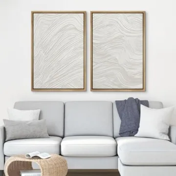 Elegant Ashbrook Framed Canvas Print Wall Art Set 16"x24"