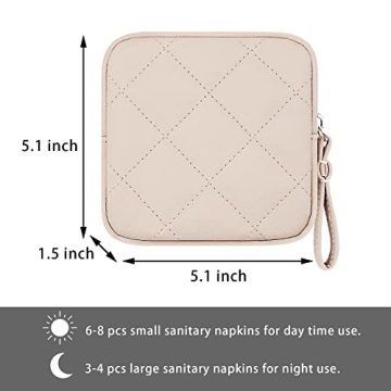 OWTING Portable Sanitary Napkin Storage Bag for Women