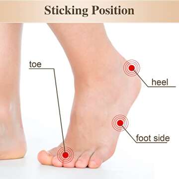 Vabean Waterproof Anti-Friction Shoe Insert, 150 Pads, Heel and Shoe Protection, Unisex