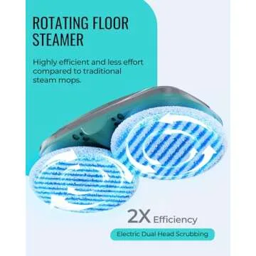 Revolutionary Steam Mop Scrubber for All Hard Floors