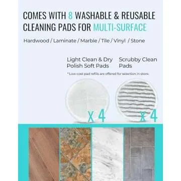 Revolutionary Steam Mop Scrubber for All Hard Floors