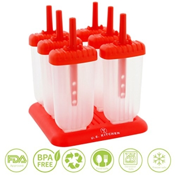 U.S. Kitchen Supply 18 Jumbo Ice Pop Molds For Family Fun