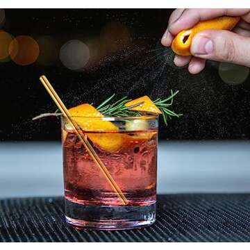 Short Cocktail Straws, Metal Stainless Steel Reusable Straw Small Mini Coffee Stir Straws for Cocktails Party Accessories Glasses Mason Jar Tumbler Juice Tea Mojito Drinks with Brush, Gold 8 Pcs