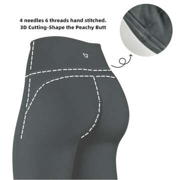 TomTiger Bootcut Black Flare Leggings for Women Yoga Pants with Tummy Control High-Waisted and Wide Leg (Bootcut Black,M)