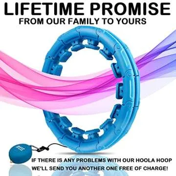 Infinity Weighted Hula Fit Hoop for Adult Weight Loss, 2 in 1 Smart Fitness Exercise Hoop for Women ...