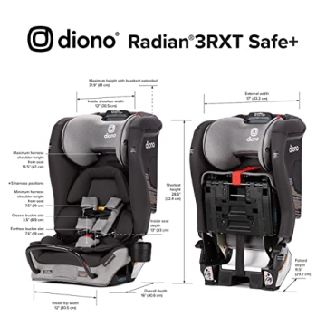 Diono Radian 3RXT 4-in-1 Convertible Car Seat Gray Slate