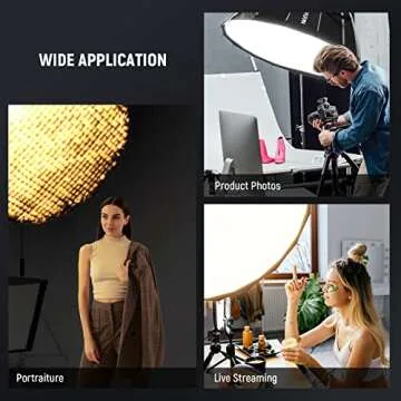 NEEWER 47.2" Parabolic Softbox - Quick Setup & Versatile Lighting