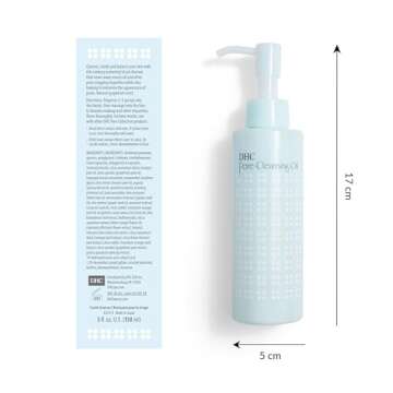 DHC Pore Cleansing Oil, Facial Cleansing Oil, Makeup Remover, Unclog Pores, Residue-Free, Ideal for Oily and Acne Prone Skin, Fragrance and Colorant Free, 5 fl. oz.